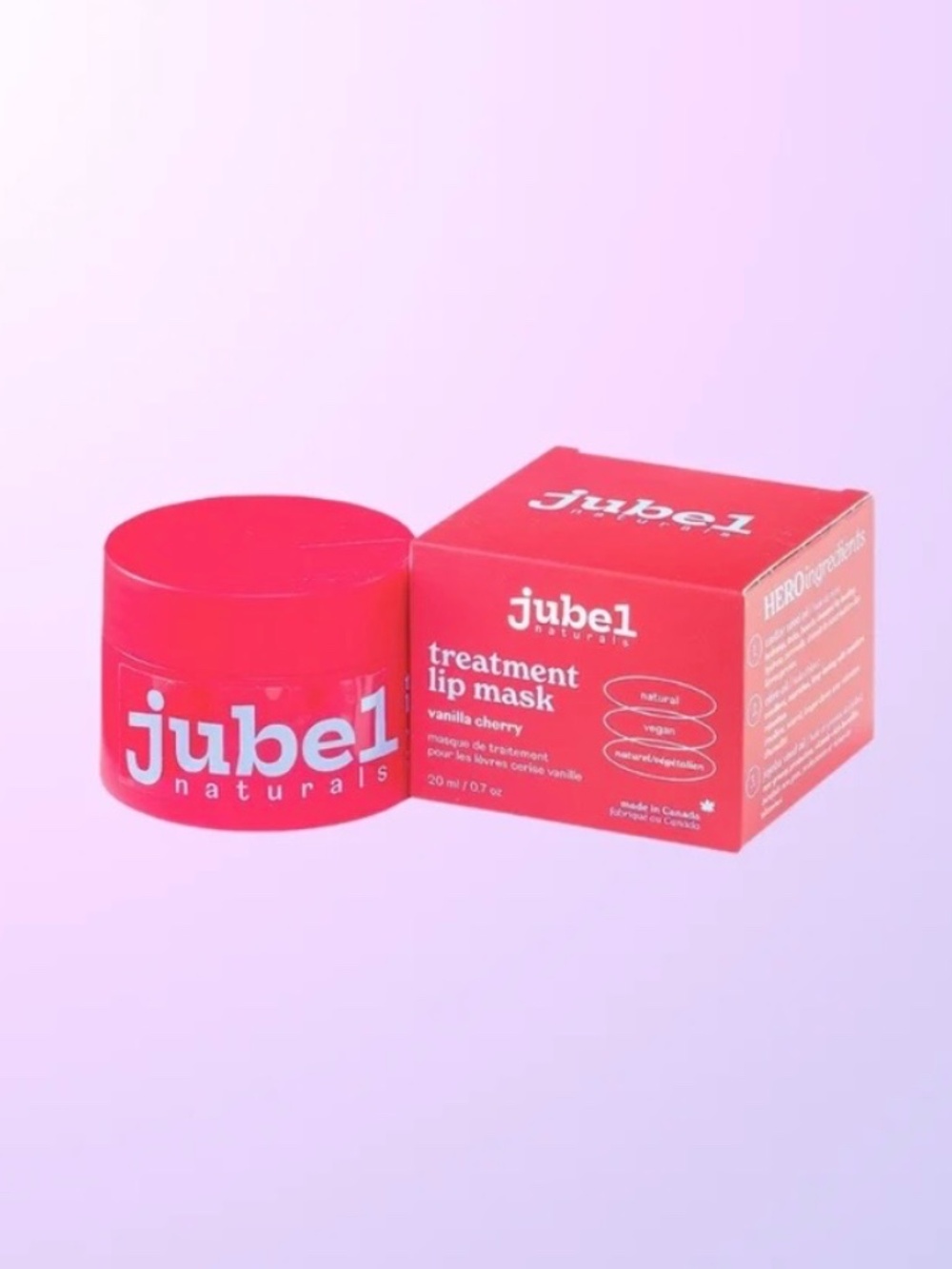 jubel vanilla cherry treatment lip mask